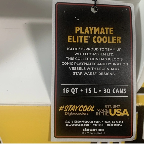 Igloo Star Wars C3PO 16 Qt Cooler Playmate Elite NWT - Picture 4 of 10